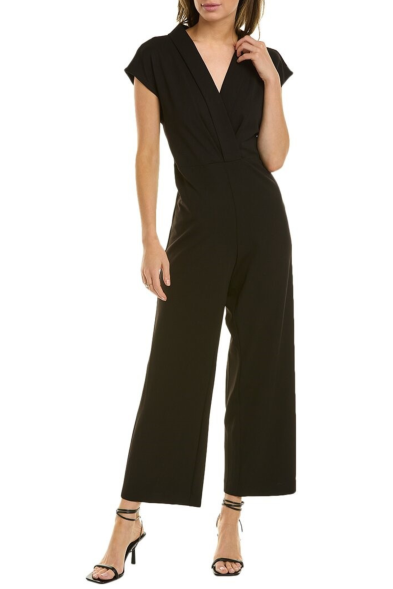 Nicole Miller Cap Sleeve Wide Leg Jumpsuit