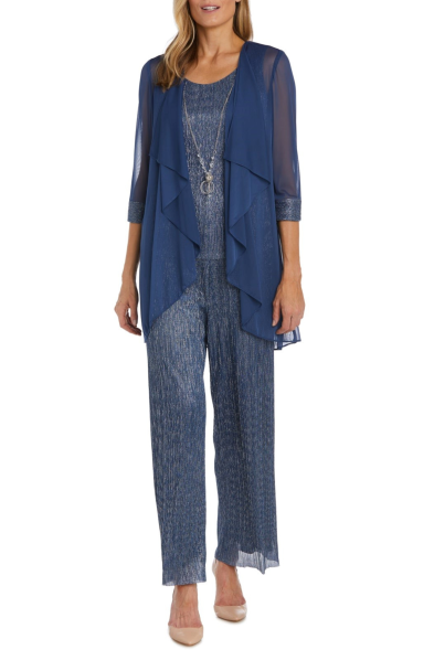 RM Richards 3-Piece Jacket Tank Pants Evening Set