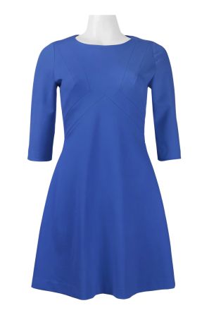 Adrianna Papell 3/4 Sleeve A-Line Dress (Petite)