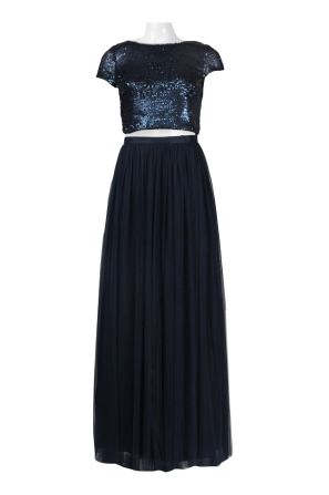 Adrianna Papell Sequined Top & Skirt Evening Dress