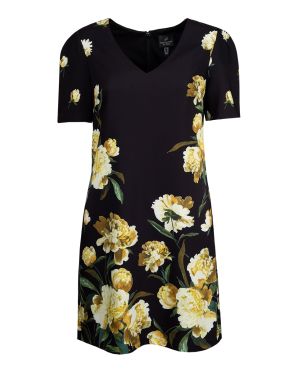 Adrianna Papell Golden Blossom Day Dress