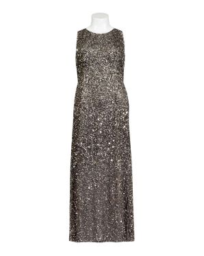Adrianna Papell Sequin Halter Evening Gown Dress (Plus Size)