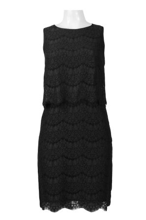 Anne Klein Sleeveless Popover Scalloped Lace Dress