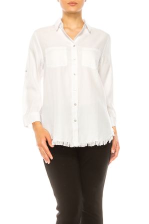 Hester & Orchard Button Down Long Sleeve Top