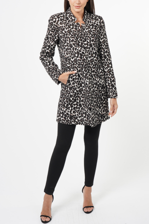 Love token leopard jacket outlet