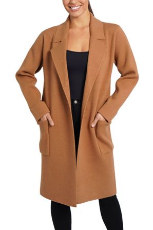 Love Token Long Open-Front Cardigan Jacket