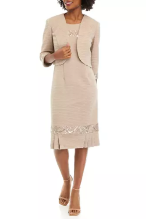 Maya brooke short sleeve embroidered evening gown online