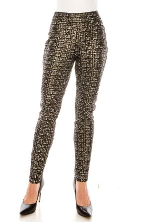 Nygard Black Boucle Faux Suede Skinny Ankle Legging