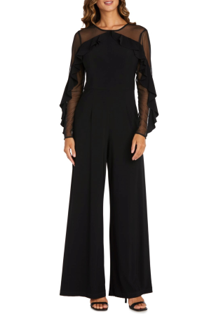 RM Richards Special Occasion Ruffle Sleeve Jumpsuit