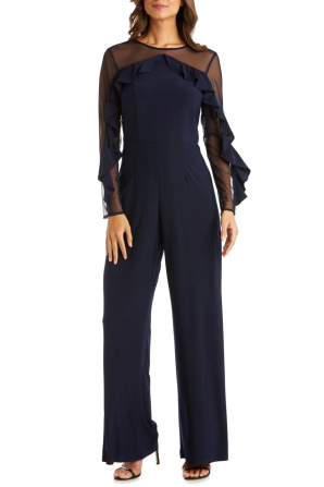RM Richards Special Occasion Ruffle Sleeve Jumpsuit