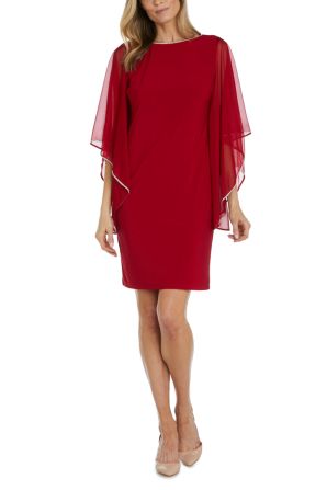 RM Richards Embellished Bat Wing Cocktail Dress