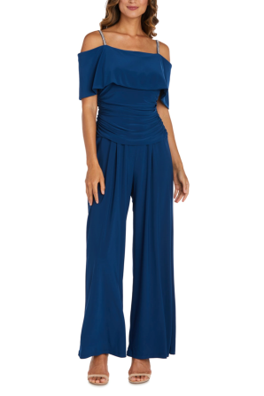 RM Richards Off-the-Shoulder Wide Leg Jumpsuit