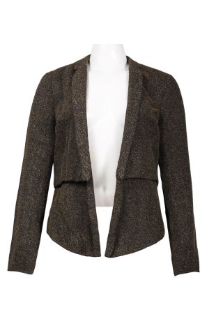 Walter Baker Notched Collar Two Layer Tweed Jacket
