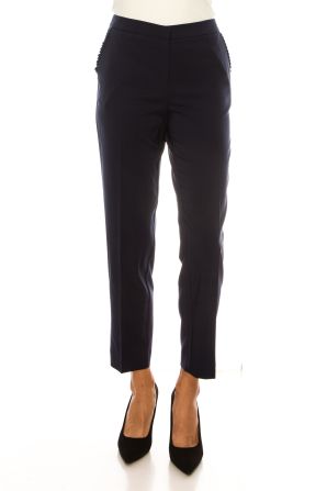 Zac & Rachel Pleated Pocket Slim Ankle Pants