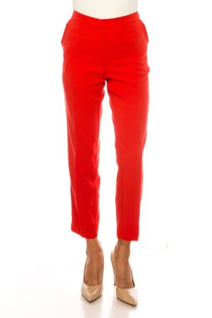 Zac & Rachel Pleated Pocket Slim Ankle Pants