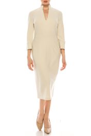 Donna Morgan 3 4 Sleeve Sheath Dress