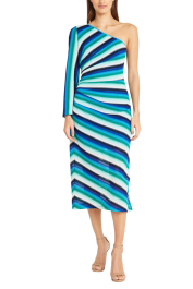 Donna morgan one shoulder dress online
