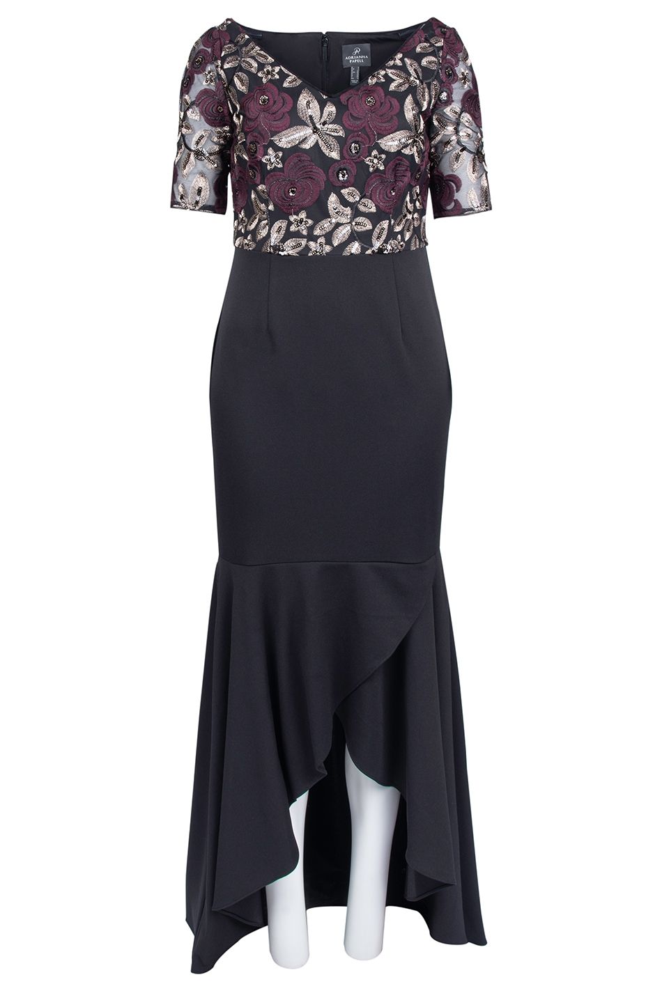 Adrianna papell floral hotsell high low dress
