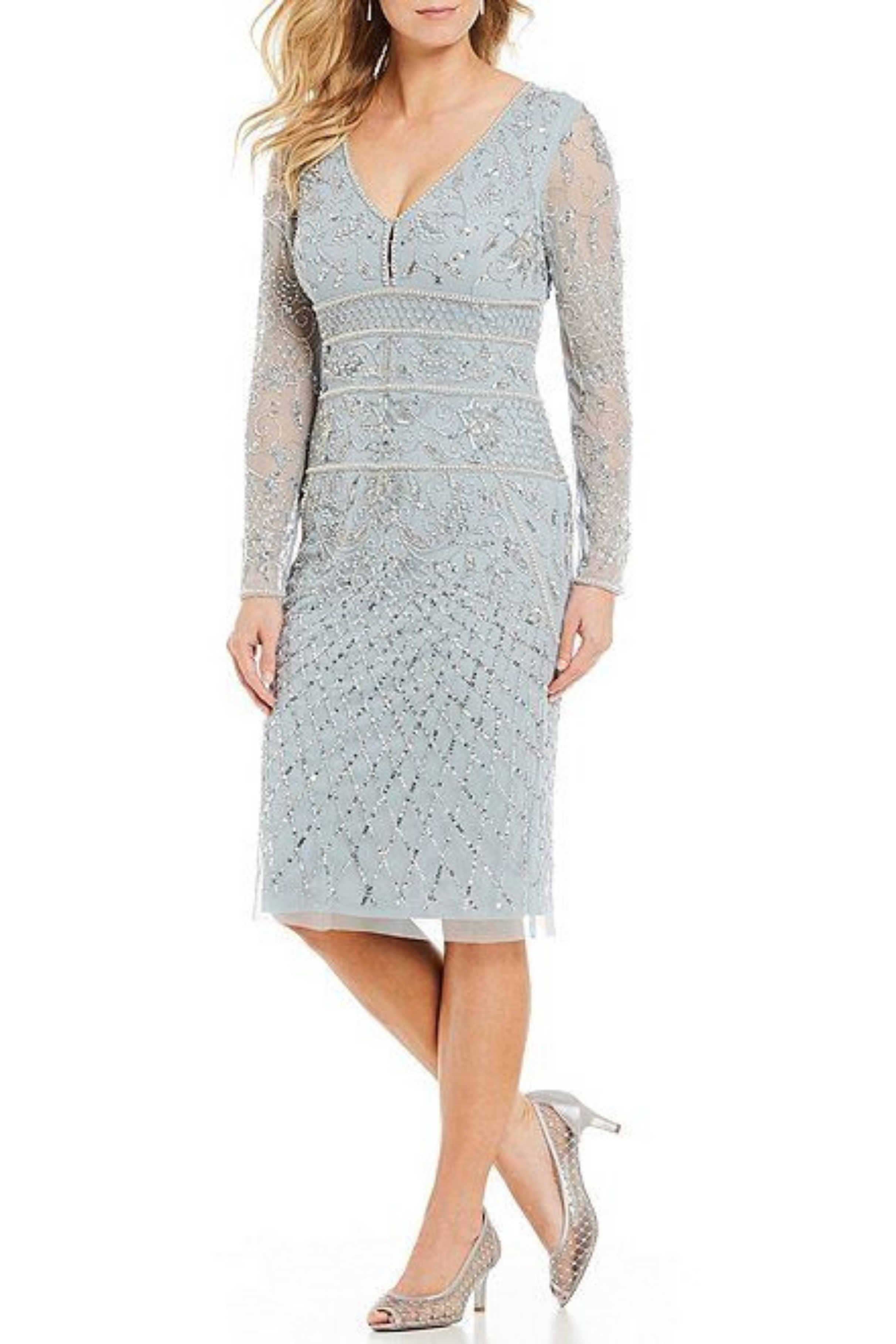 Adrianna papell blue heather deals