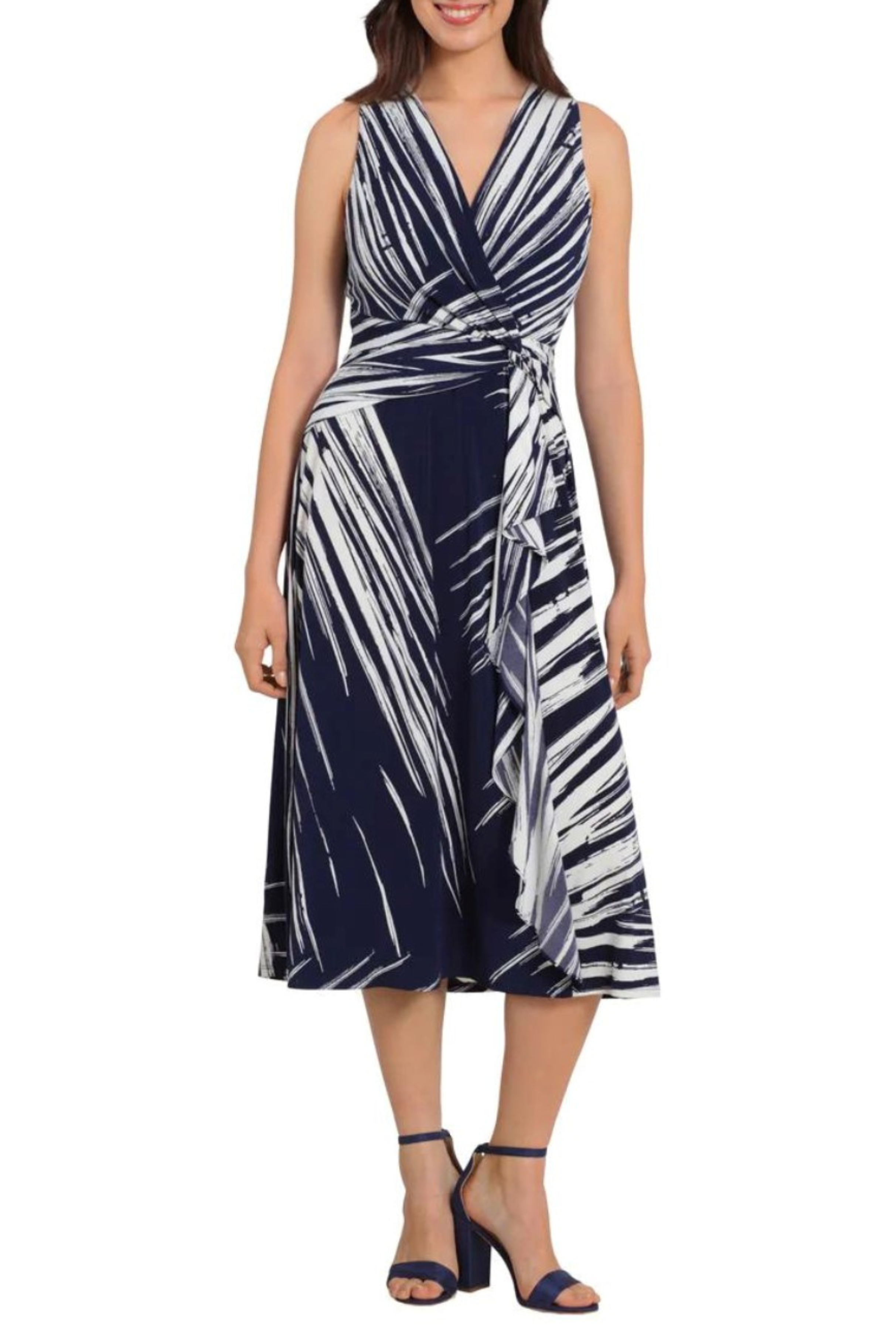 Sleeveless Midi Dress Abstract Dress London Times Wholesale