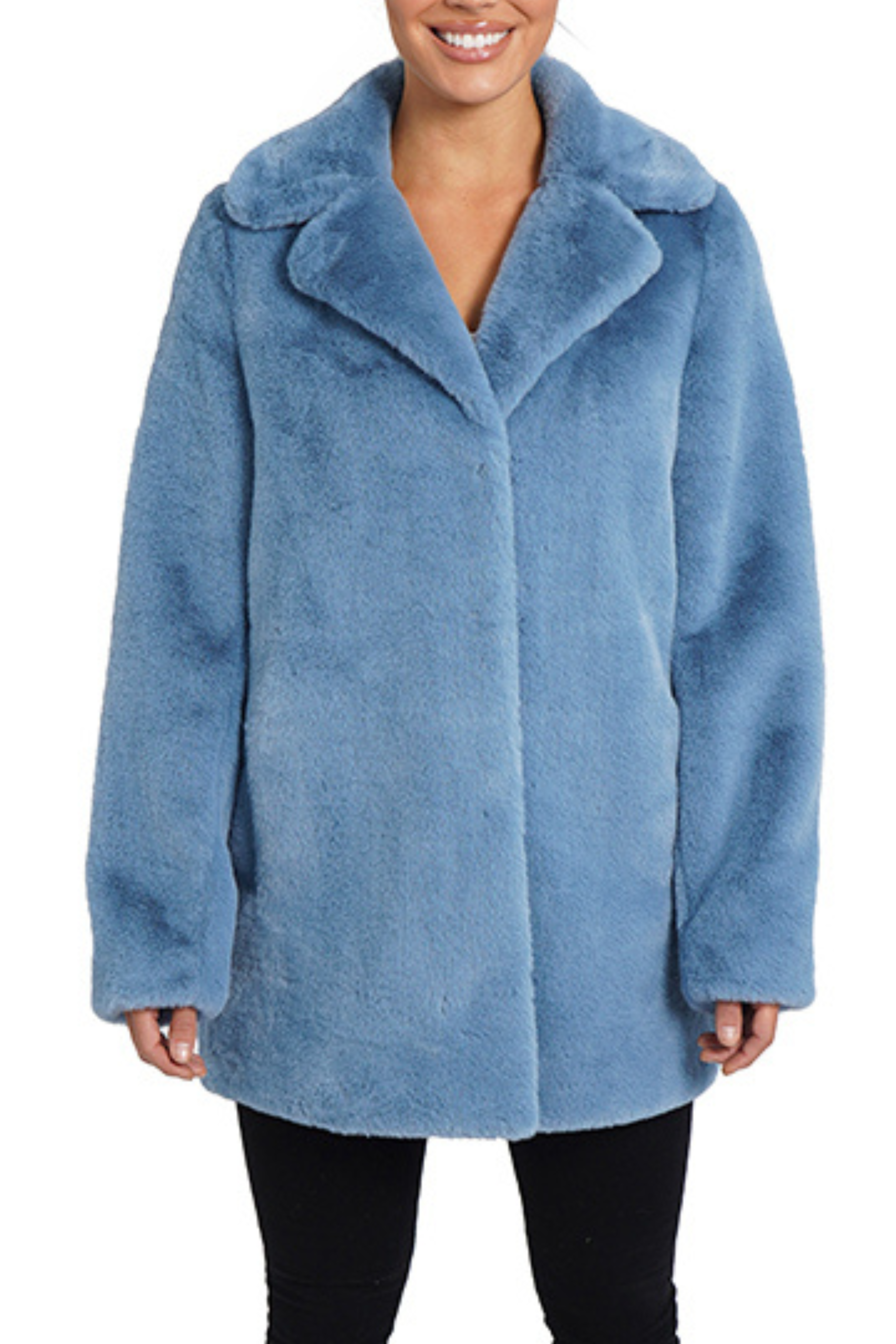 Love token faux fur jacket sale