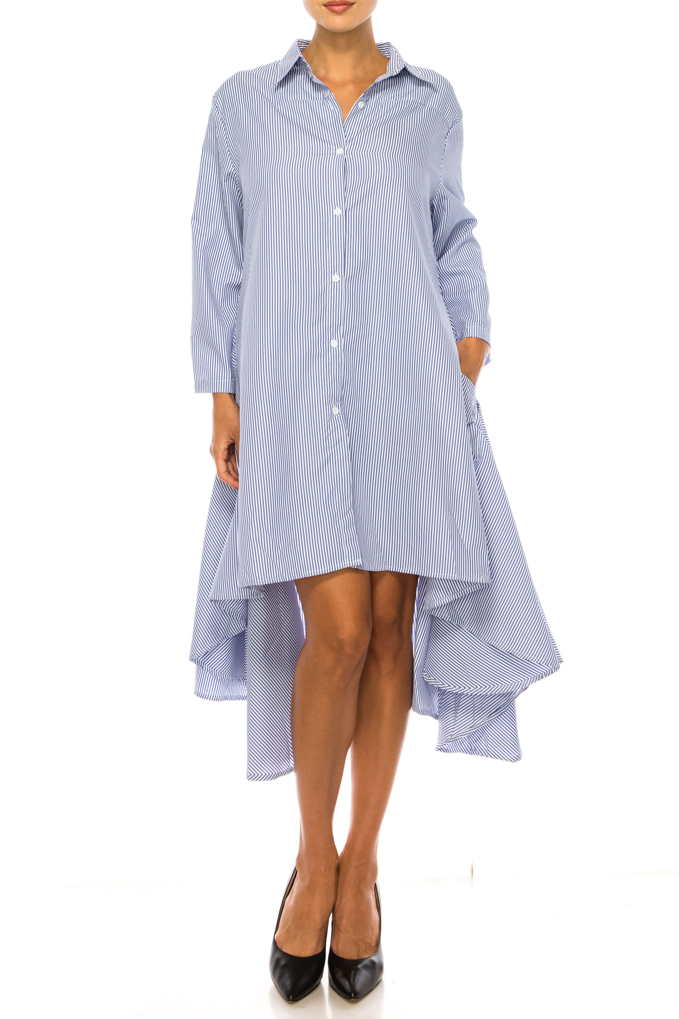 Long Sleeve Dress Female Shirt Dress Vivid Wholesale Clothing Vendors
