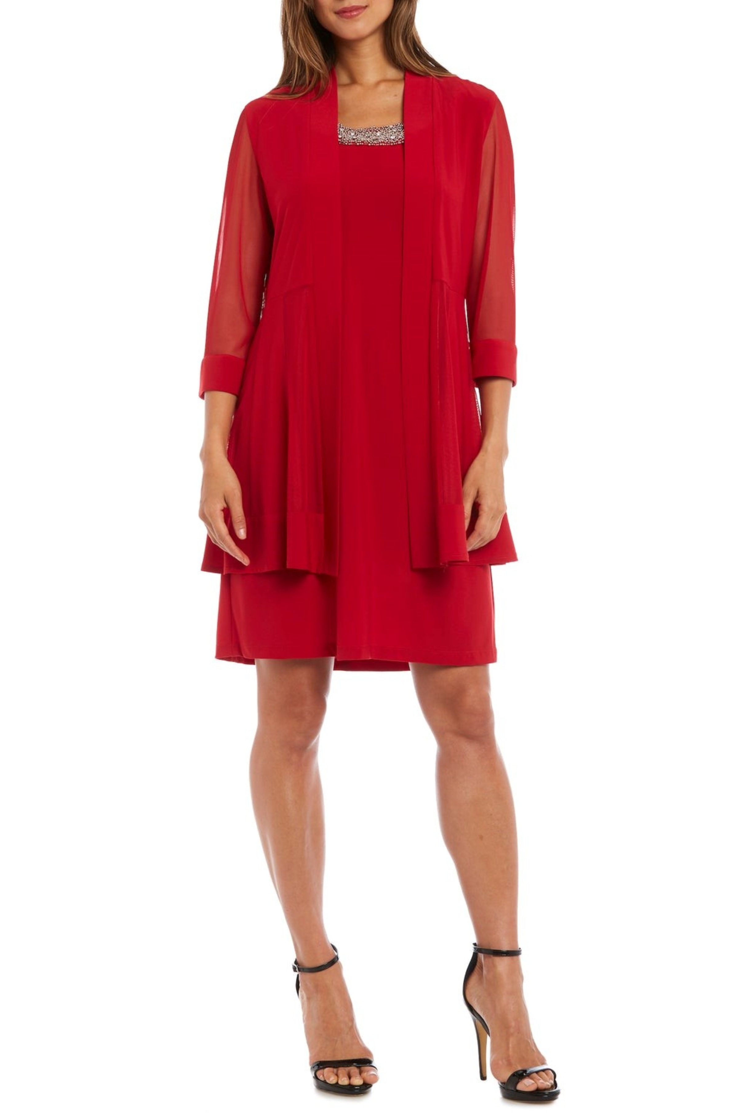 Rm Richards Jacket Dress R&M Richards 8993W Plus Size Short Jacket Dress  The Dress Outlet